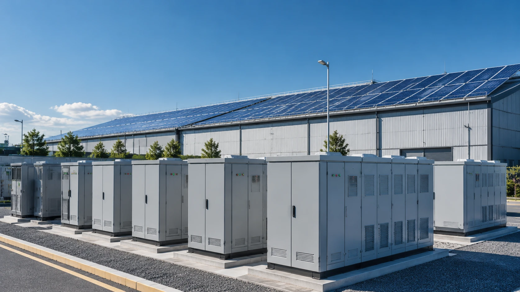 工商业园区12v 280ah太阳能储能系统机柜与光伏发电应用实景 工商业园区12v 280ah太阳能储能系统机柜与光伏发电应用实景